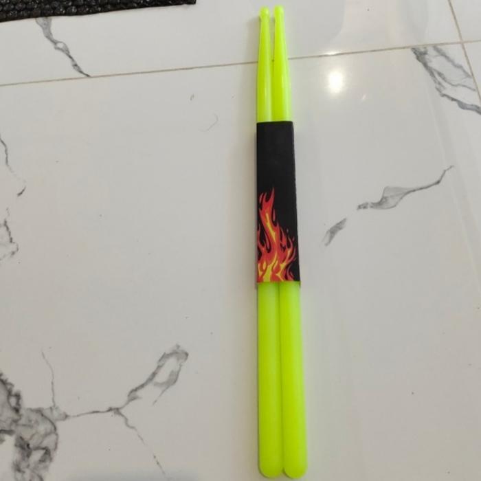 Stick Drum Nylon 5A/Stick Drum Plastik Import Warna Hijau