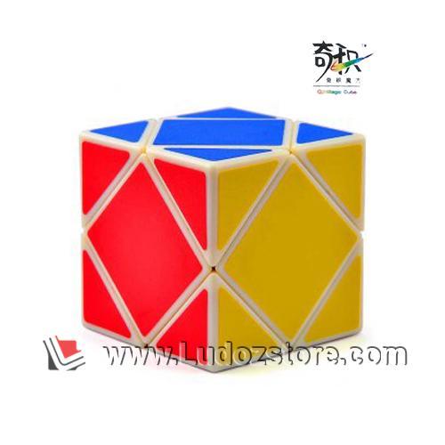 Rubik Skewb White Base Qj Magic Cube , Ori Qj8014-Bzl Original