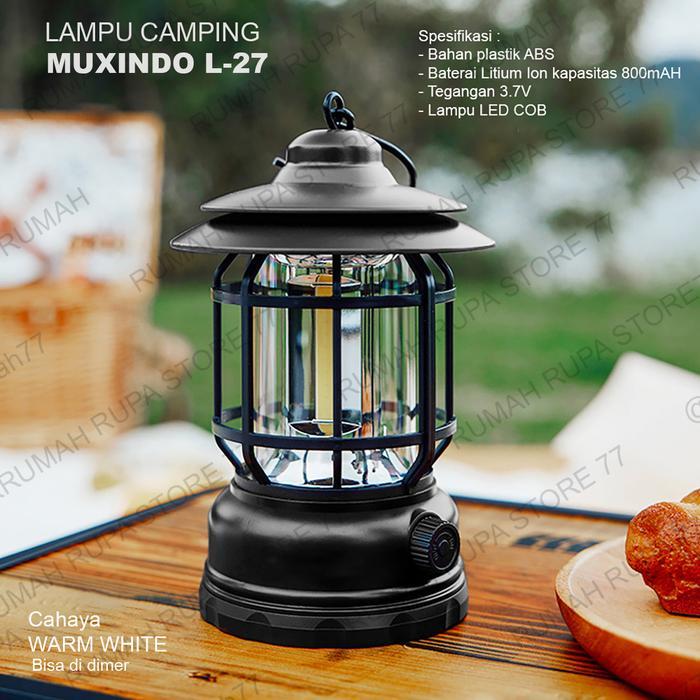 Best Deals Everyday Lampu Emergency / Camping Led Cob Lentera Muxindo Mux L27 Cahaya Kuning Bisa