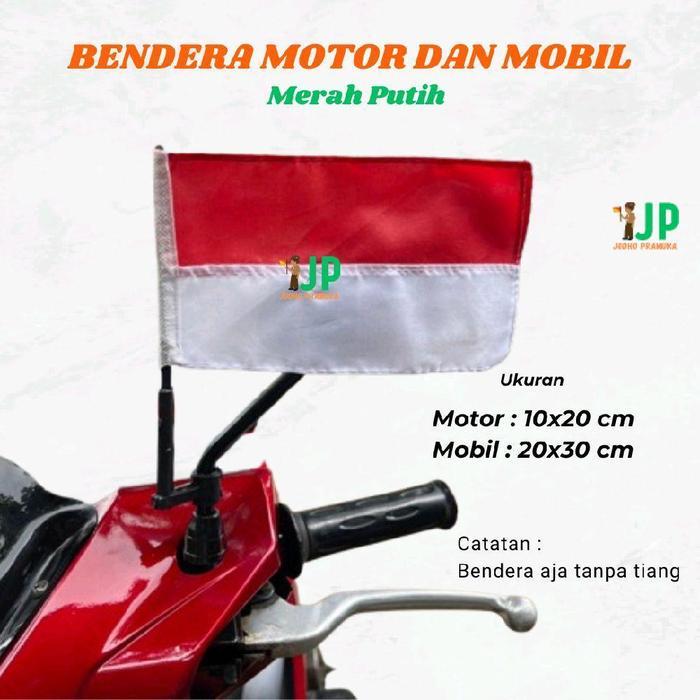 Bendera Motor - Bendera Mobil - Bendera Merah Putih