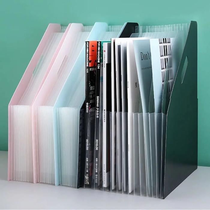 Tempat File A4 File Box Dokumen Kotak Penyimpanan Dokumen File Folder A4 Standing File Document