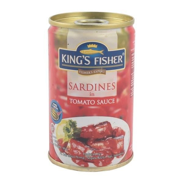 

Mamiseler45 - Paket 6 Pcs King'S Fisher Sarden Mini Saus Tomat 155G - Makanan Kaleng Praktis, Siap