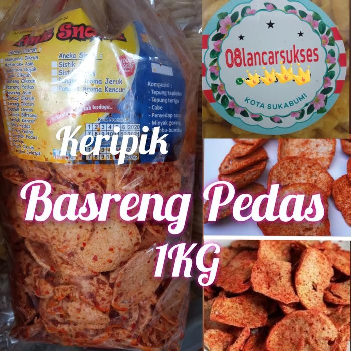 

KERIPIK BASRENG PEDAS 1KG