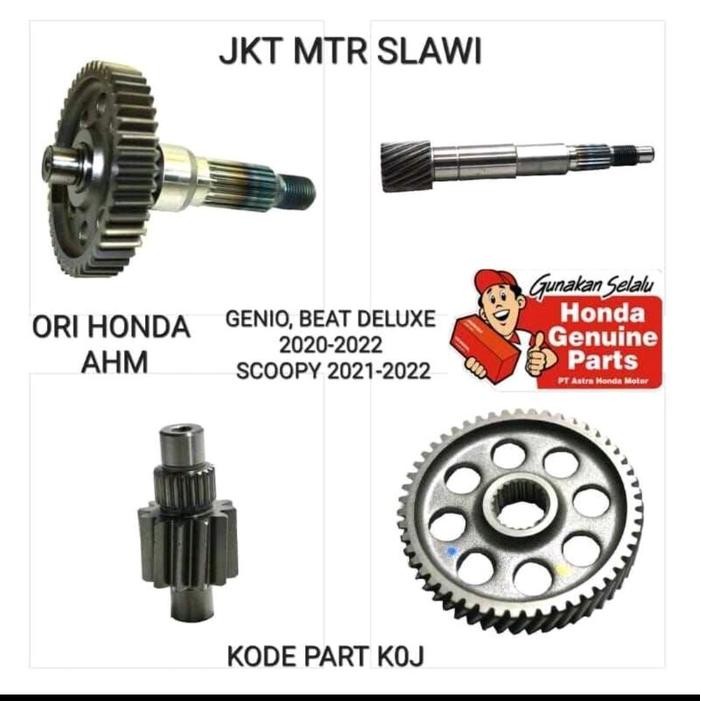 23430-K0J-N00 Gear Gardan Gear Pully Komplit Gear Comp Gear Couter Shaft Gear Genio