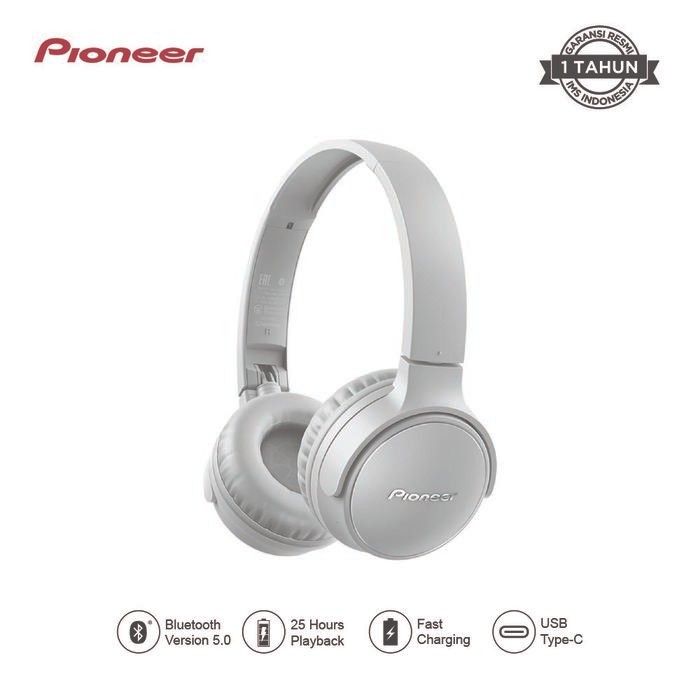 Pioneer Bluetooth Headphone SE-S3BT - On Ear Headphone Bluetooth