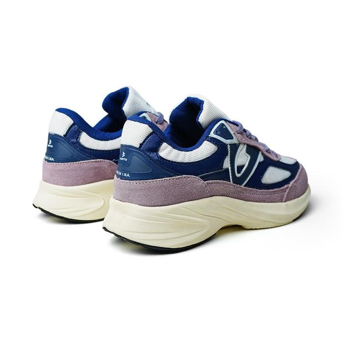 Bavito 39-44 Arkana Gray Navy - Sepatu Sneakers Casual