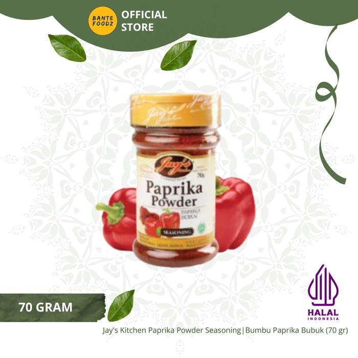 

Stok Baru Jay's Kitchen Paprika Powder Seasoning / Bumbu Paprika Bubuk (70 gr)