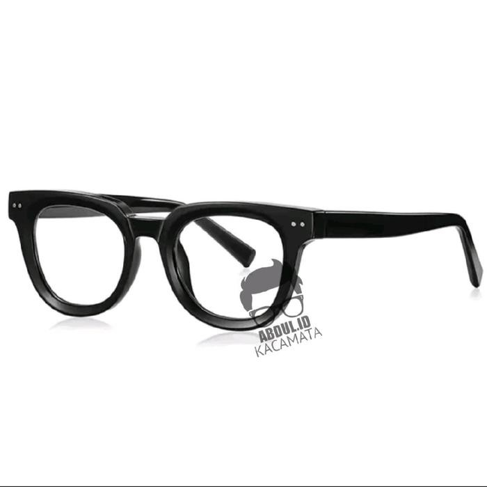 ( Buy 1 Get 1) Frame Haruka Kacamata Kotak Photo Cromic Blueray Lensa Bluecromic Eyewer Glasses Biru