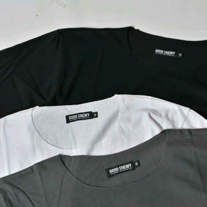 T-SHIRT RAW UNFINISHED - Tanpa Kerah Kaos Polos Pria Lengan Pendek