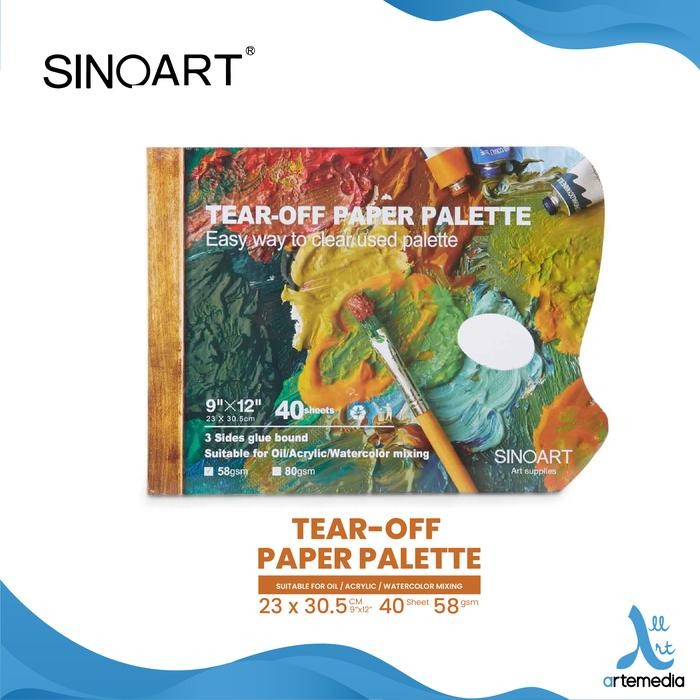 

Pilihan- Palet Kertas Sinoart Tear Off Palette 58Gsm