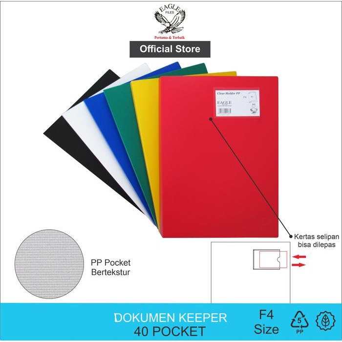 

Map / Document Keeper / Clear Holder 40 Pocket FC E 322