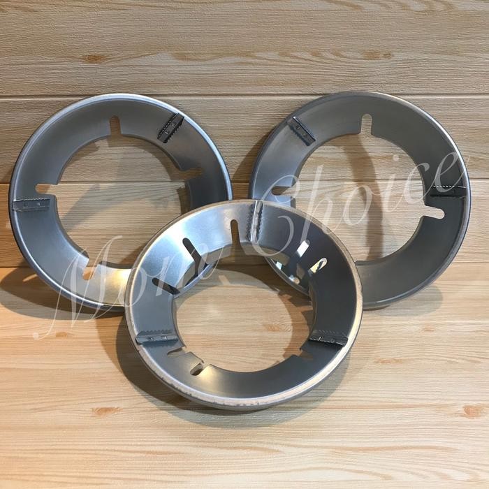 Sry - Tatakan Alas Penutup Penghemat Kompor Gas Bulat Stainless Steel