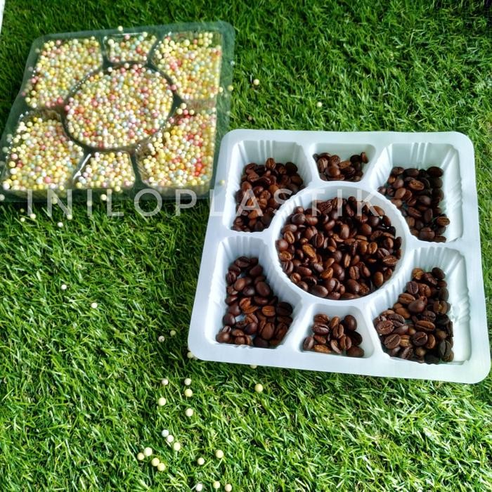 Pilihan- Mika Sekat 7 / Mika Nasi Kotak Sekat / Mika Lunch Box / Mika Box 20X20
