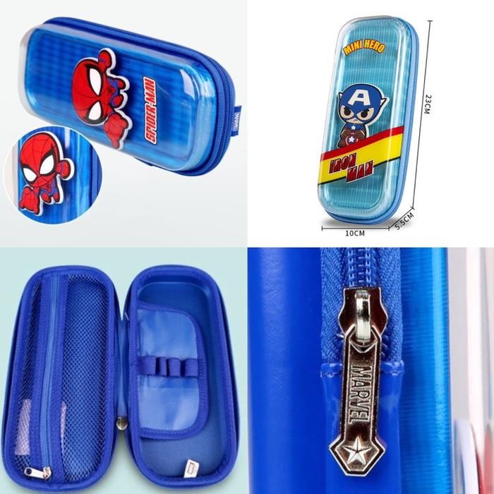 

DISNEY MARVEL PENCIL BOX KOTAK PENSIL TEMA SUPERHERO SPIDERMAN
