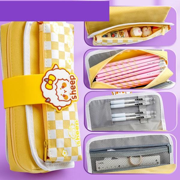 

KOTAK PENSIL JUMBO CHECKERED UKURAN BESAR BISA MUAT BANYAK MOTIF KOTAK LUCU CUTE KAWAI ESTETIK