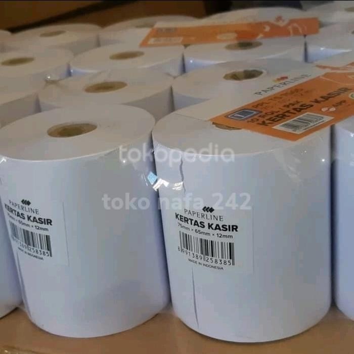

Kertas Thermal/Struk Kasir Hvs Roll Paperline 75X65 2Ply Per Pack