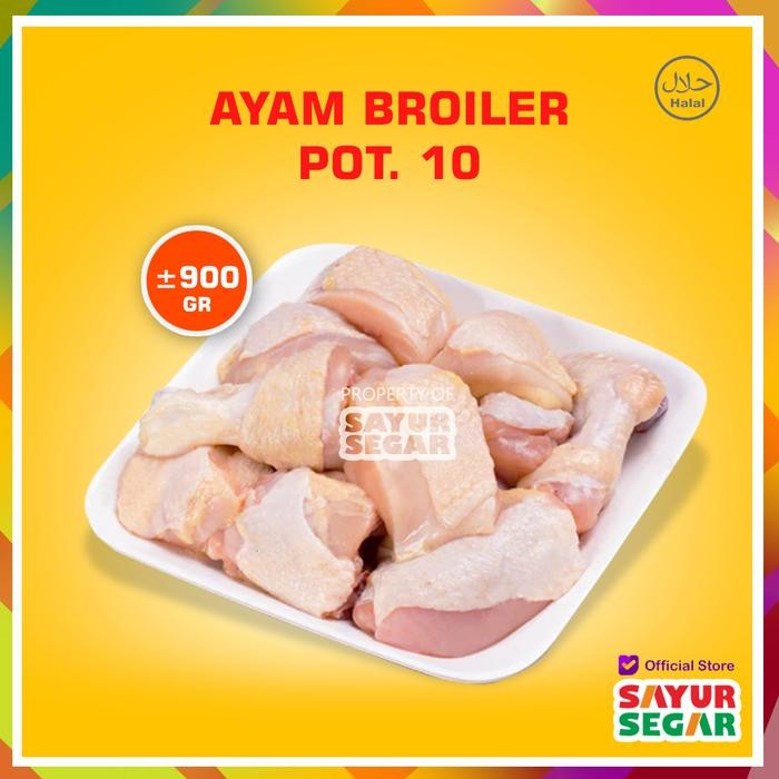 

Pilihan- Ayam Broiler Potong 10 (900Gr) Fresh Halal