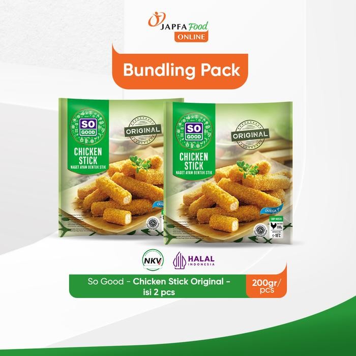 

Pilihan- So Good Nugget Stick Original 200Gr - Isi 2 Pack