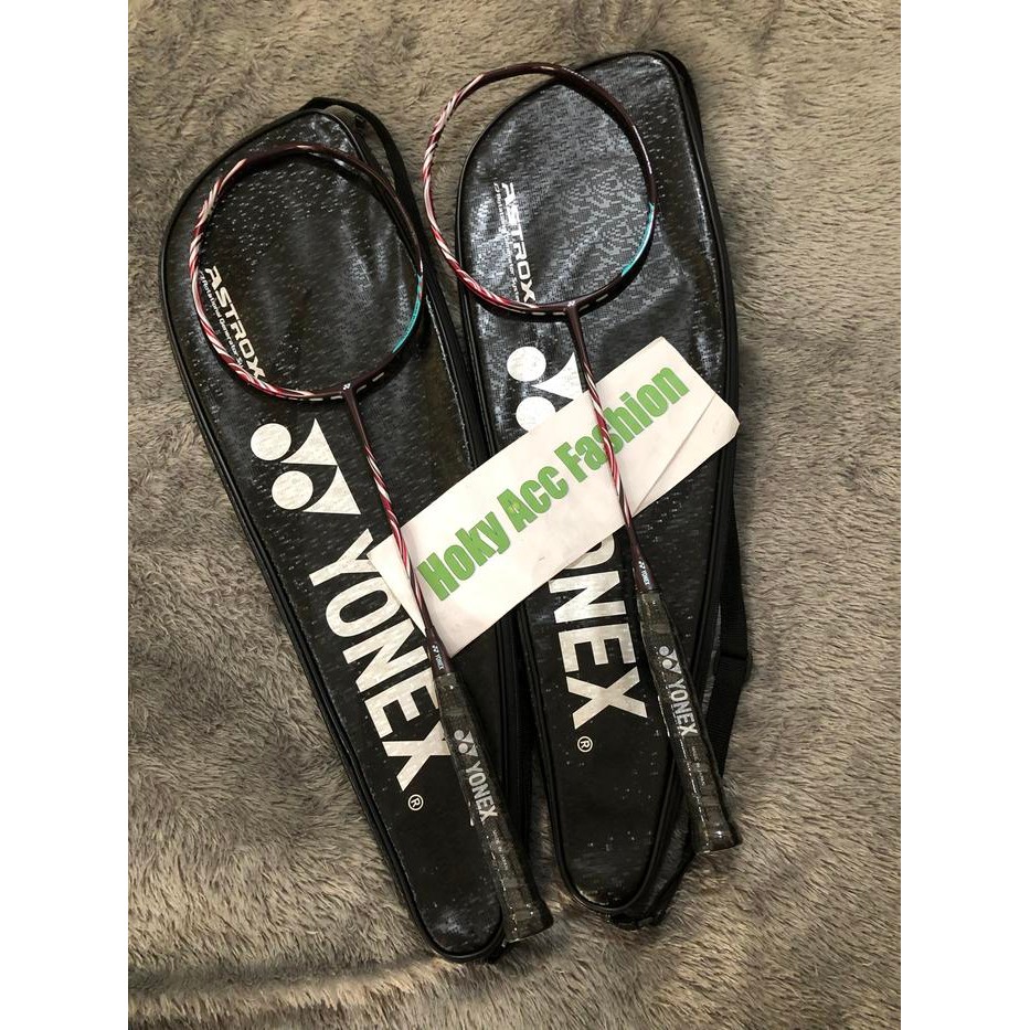 Yonex Astrox 100 ZZ Kurenai + Senar + Grip Astrox 100zz Original