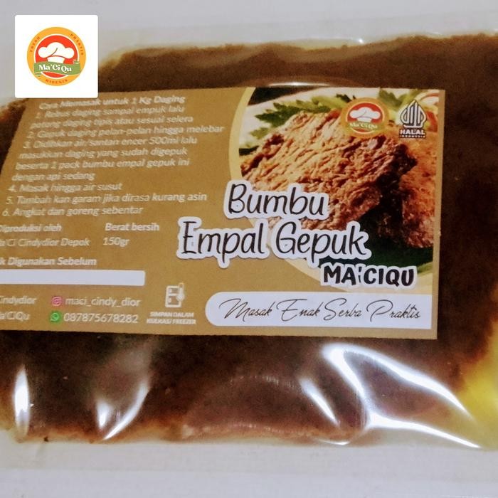 

Stok Baru Bumbu Instan empal gepuk/ Ma'CiQu