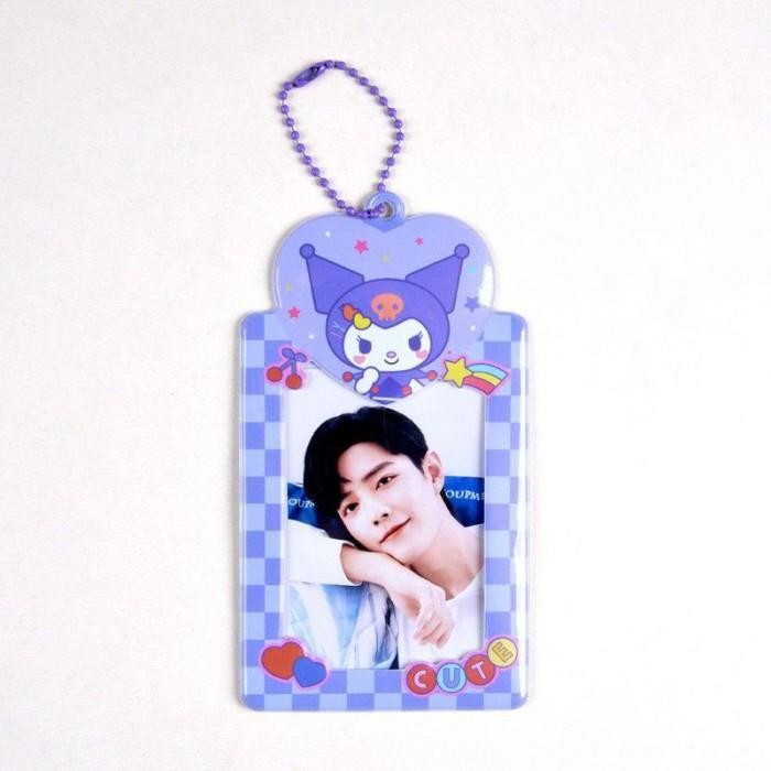 

New GFY SANRIO Photocard Holder Sleeve Toploader Key HolderName tag