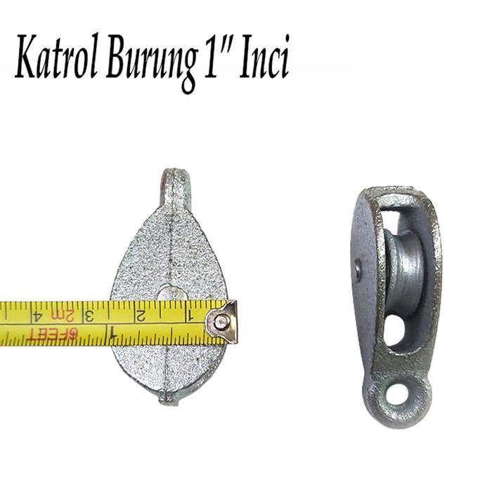 Katrol Kerekan Gantungan Sangkar Burung Besi Mini 1 Inch untuk Menjemur Sangkar