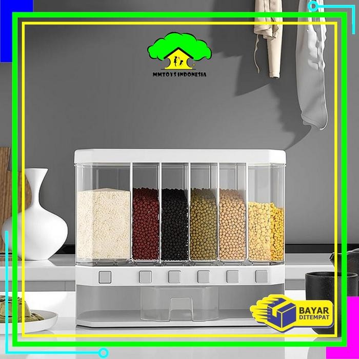 

[COD] MI C194 Dispenser Makanan Kering Tempat Penyimpanan Beras Sereal Biji