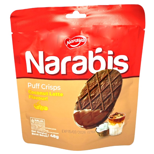 

S31218 NARAYA NARABIS COCONUT LATTE BISCUIT 48GR MAJU BERSAMA (20250915)