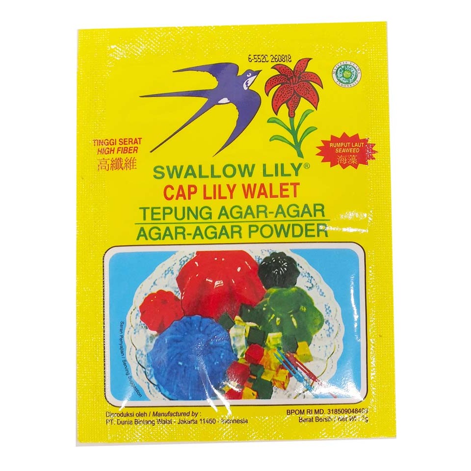

S66386 SWALLOW LILY PUTIH AGAR-AGAR 7GR MAJU BERSAMA (20250910)
