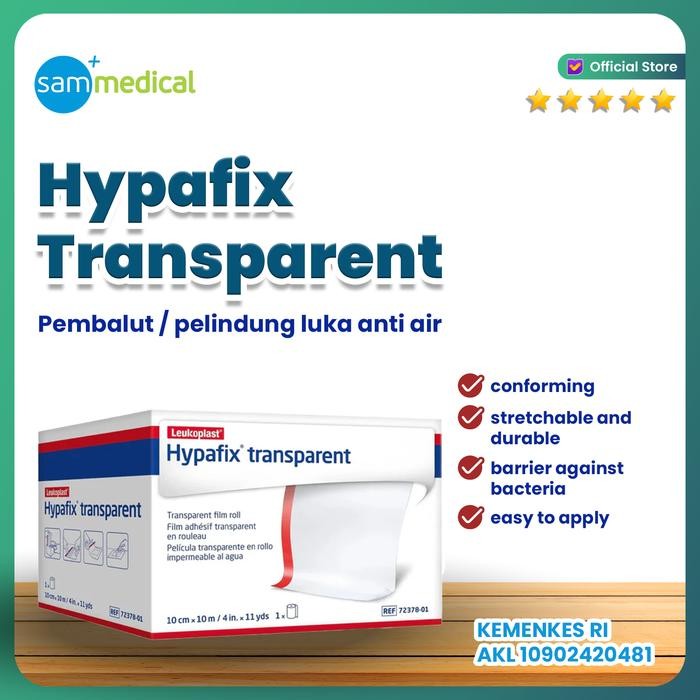 Ready BSN Hypafix Transparent Plester Penutup Luka / Plester Anti Air Plester Fiksasi Penutup Luka