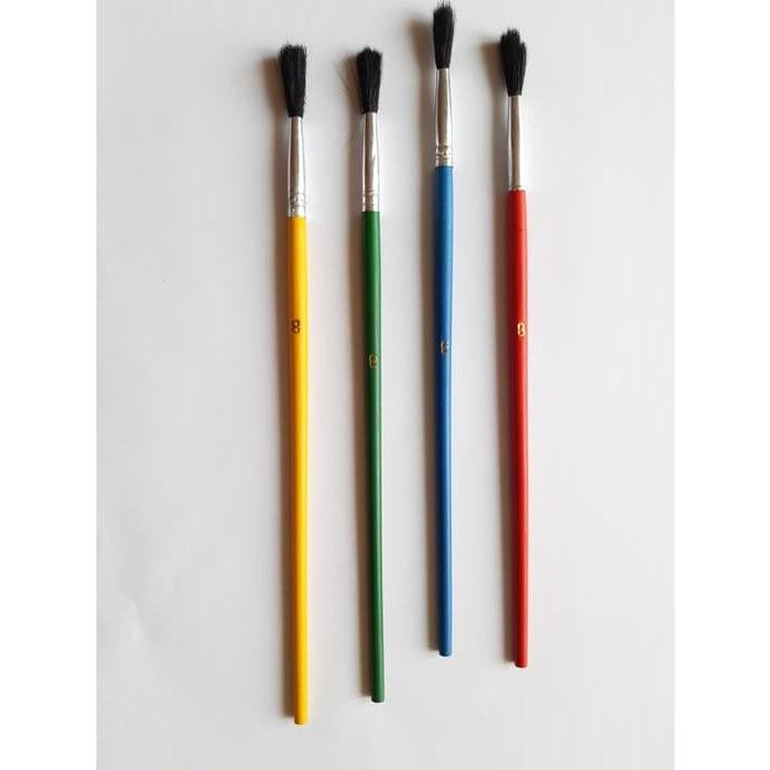 

Paint Brush Kuas Cat Air WARNA Painting Brushes No.8 Kuas Cat Minyak Kuas Lukis Gambar Canvas Akrilik Acrylic NO 8 - SBJKT