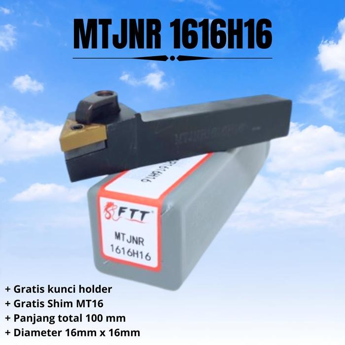 Cuci Gudang Holder Bubut Mtjnr 1616H16 Insert Tnmg Holder Mtjnr 1616 H16