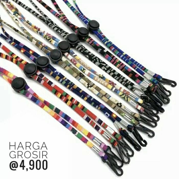 

New Tali Pengait Gantungan Masker Kacamata Lanyard Mask Strap String Tenun