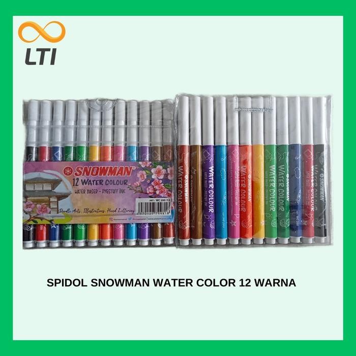 

OJ SNOWMAN Water Colour Marker MURAH WC-200-12