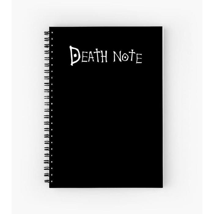 OJ Digionprint Buku Catatan Anime Death Note Custom Ukuran A5 Full Colour 50 Lembar HVS 70gr Cover