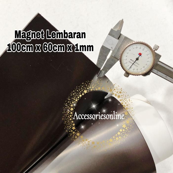 

New Magnet Strip Lembaran Karet Rubber Flexible 100cm X 60cm Tebal 1mm
