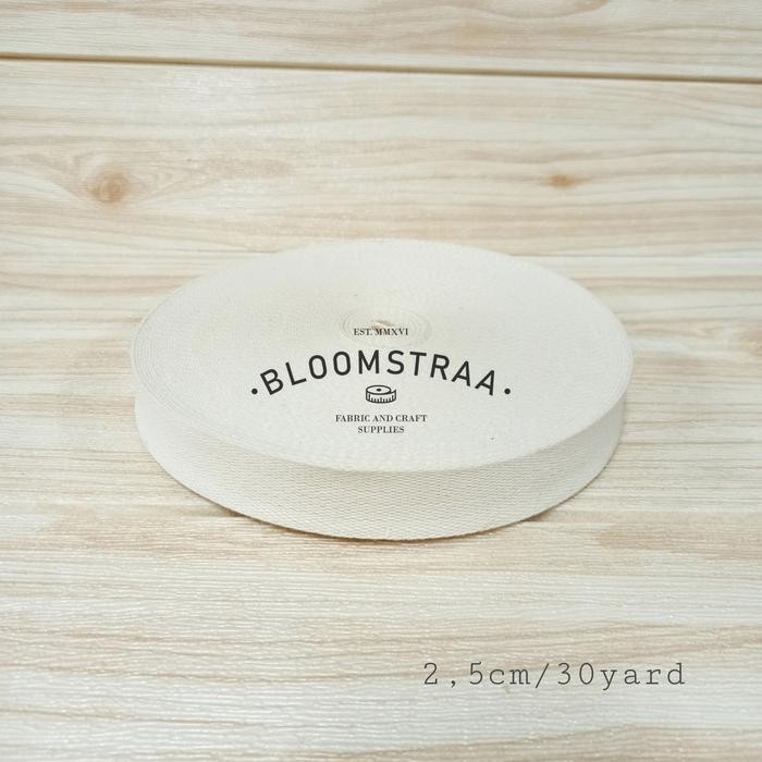 Pilihan- Roll Webbing Katun Tipis 2,5Cm 25 Mm Thin Cotton Webbing 2,5 Cm 25 Mm