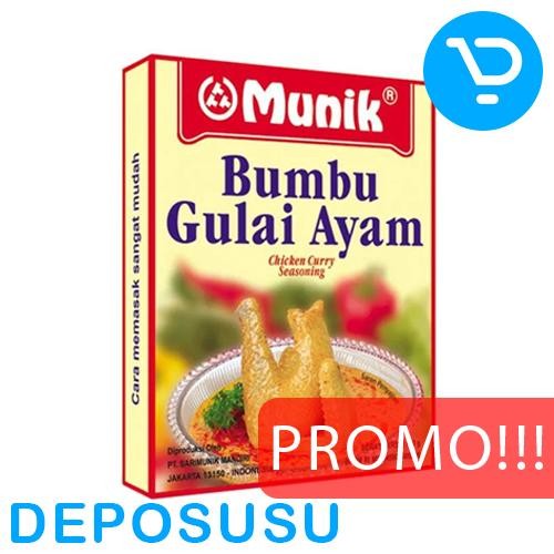 

Stok Baru MUNIK Bumbu GULAI AYAM 100g Chicken Curry Seasoning