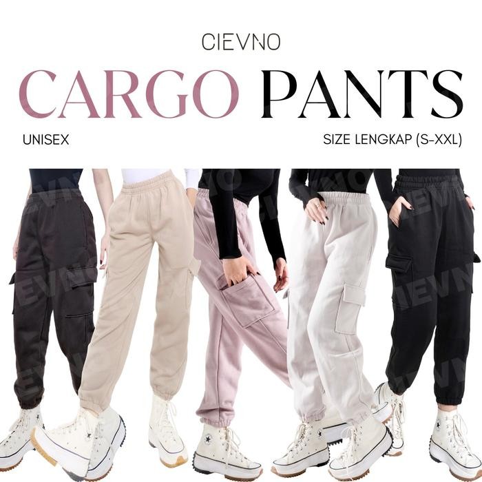 Erigo Collection - Cievno - Cargo Pants Panjang Premium Size S - L Pria Celana Kerja Katun Casual