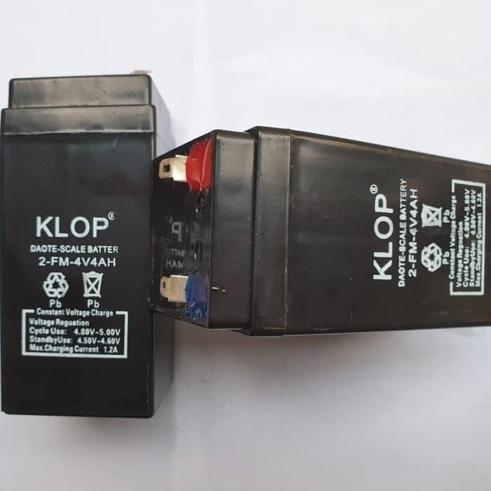 RJ Klop Aki Accu Kering Baterai Battery 4 V 4volt 4v 4ah 4 ah 4 ampere