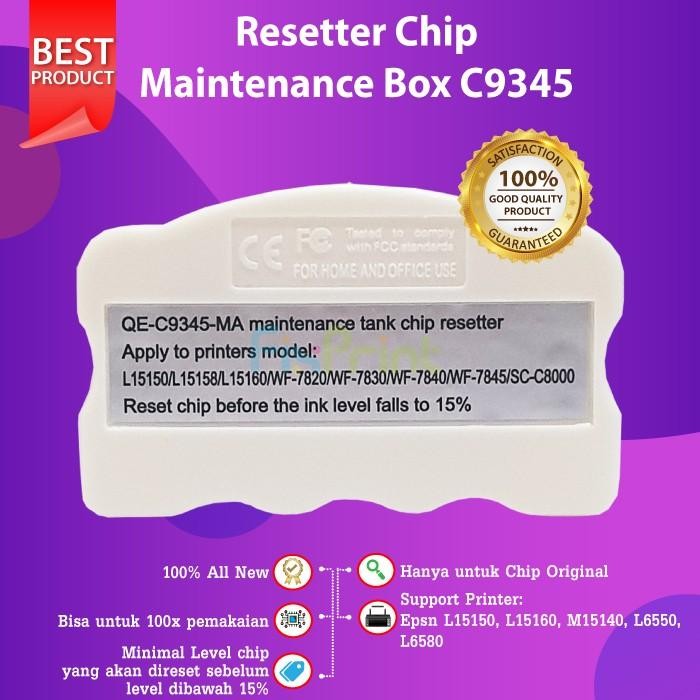 Pilihan- Resetter Maintenance Box C9345 Chip Reset Printer L15150 L15160