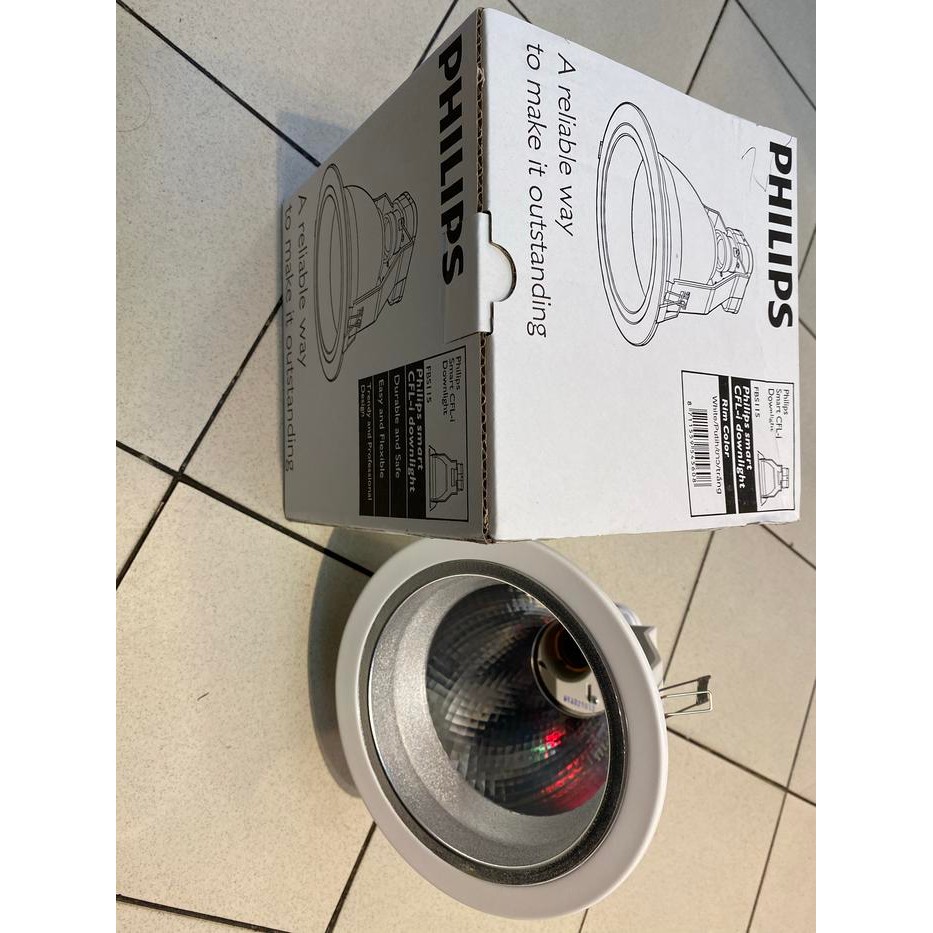 Kap downlight FBS111 PHILIPS 5inch putih E27 max 19watt bohlam LED