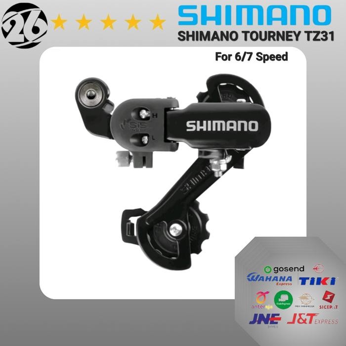 Ready RD Rear Derailleur Sepeda SHIMANO TOURNEY TZ31 6 7 Speed Original