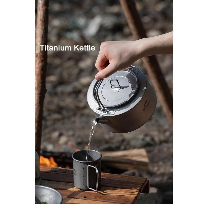 TEKO / KETEL / COOKING SET CAMPING TITANIUM NATUREHIKE NH21CJ007