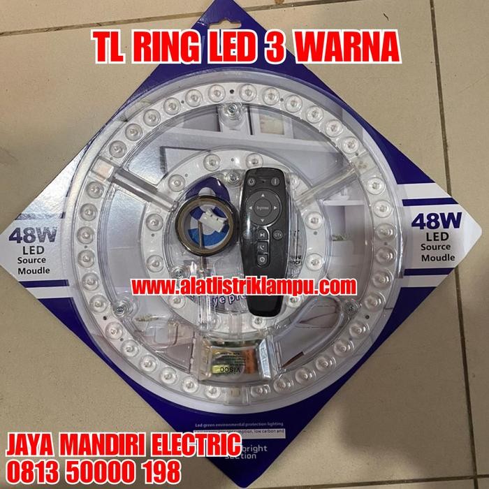 PROMO LED RING LAMP 48watt 3 COLORS LAMPU LED RING LED 3 WARNA SUPER BRIGHT