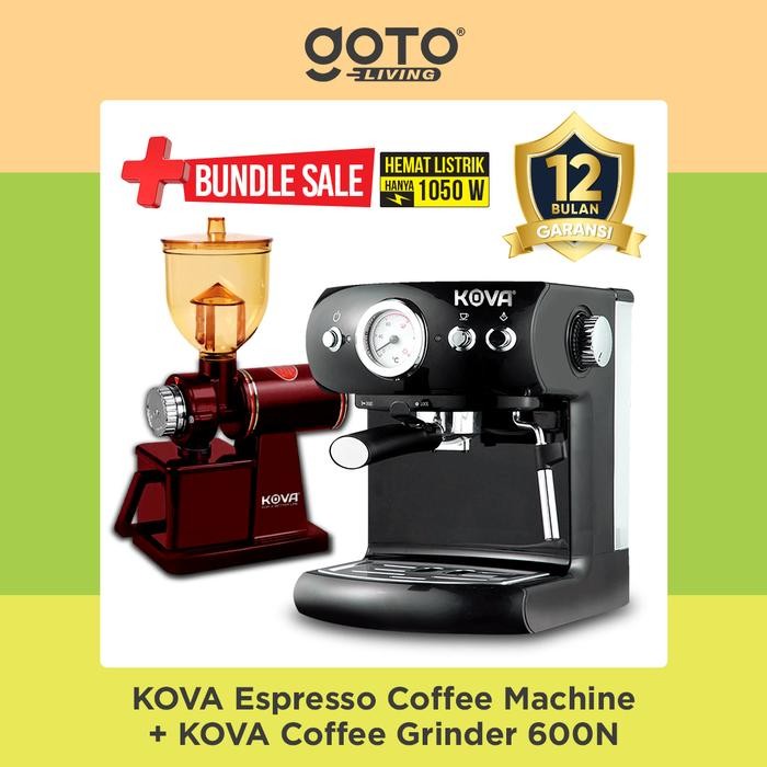 Bundling Kova Espresso Maker dan Electric Coffee Grinder