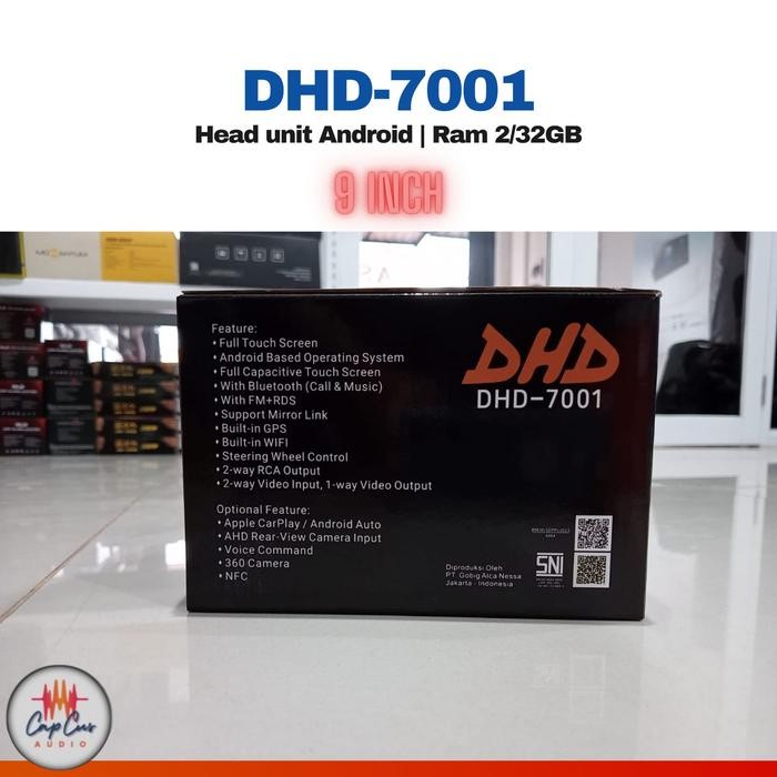 HEAD UNIT ANDROID DHD-7001 9 INCH RAM 2/32 GB / ANDROID MOBIL DHD 7001 9 INCH