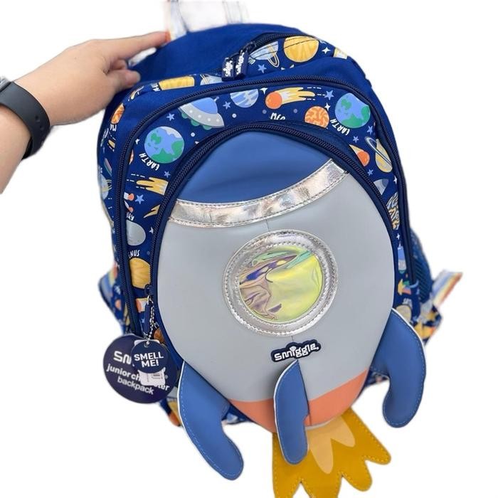 Tas Ransel Anak TK smgl Pesawat Roket Junior Backpack