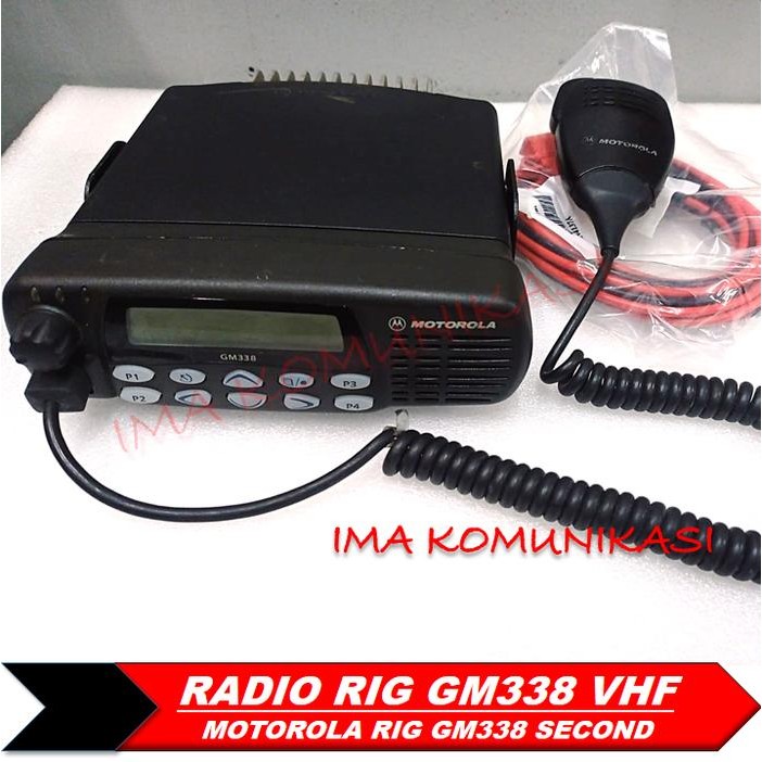 RADIO RIG MOTOROLA GM338 VHF BEKAS