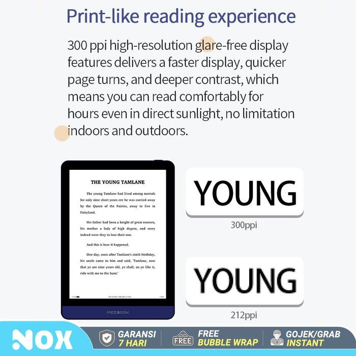 HVHP  6"Inch Meebook M6 E-Ink Reader Android 11 Kindle Boox Likebook Kobo